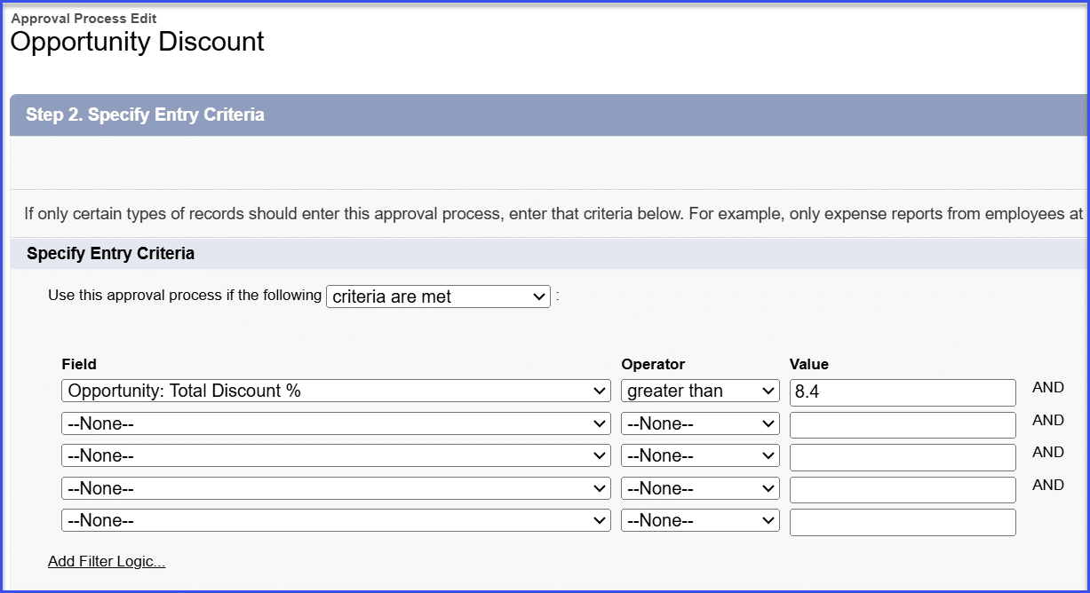 Use non-rounded thresholds in discount approval processes
